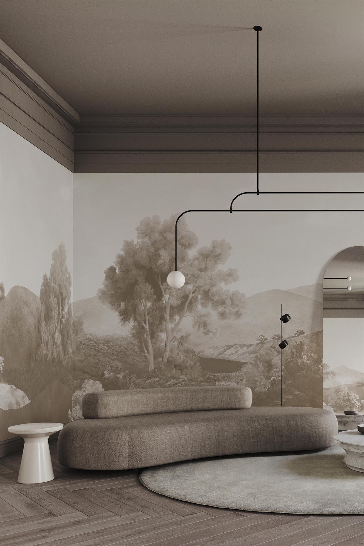  Vintage Landscape Beige