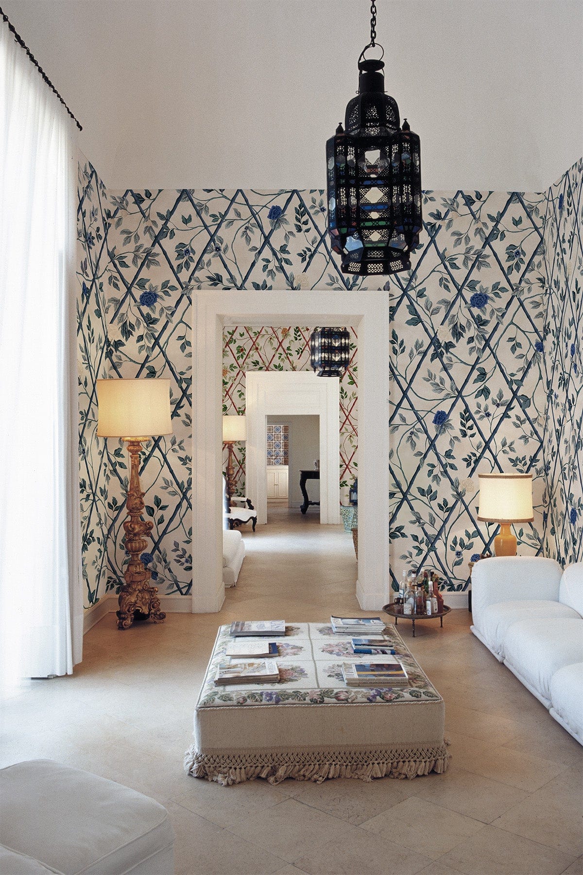  Bamboo Chinoiserie Blue