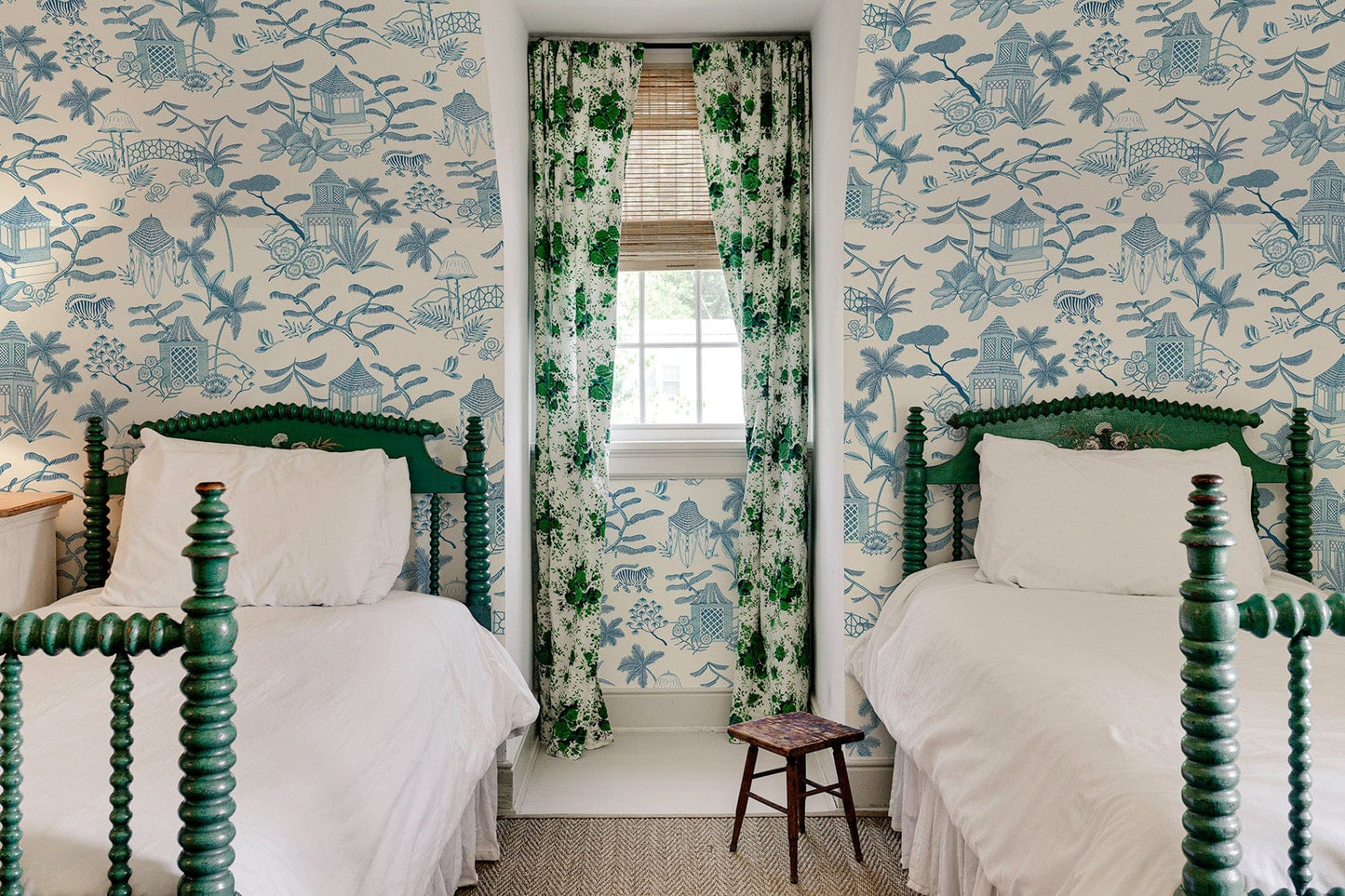  Tropical Island Toile Blue