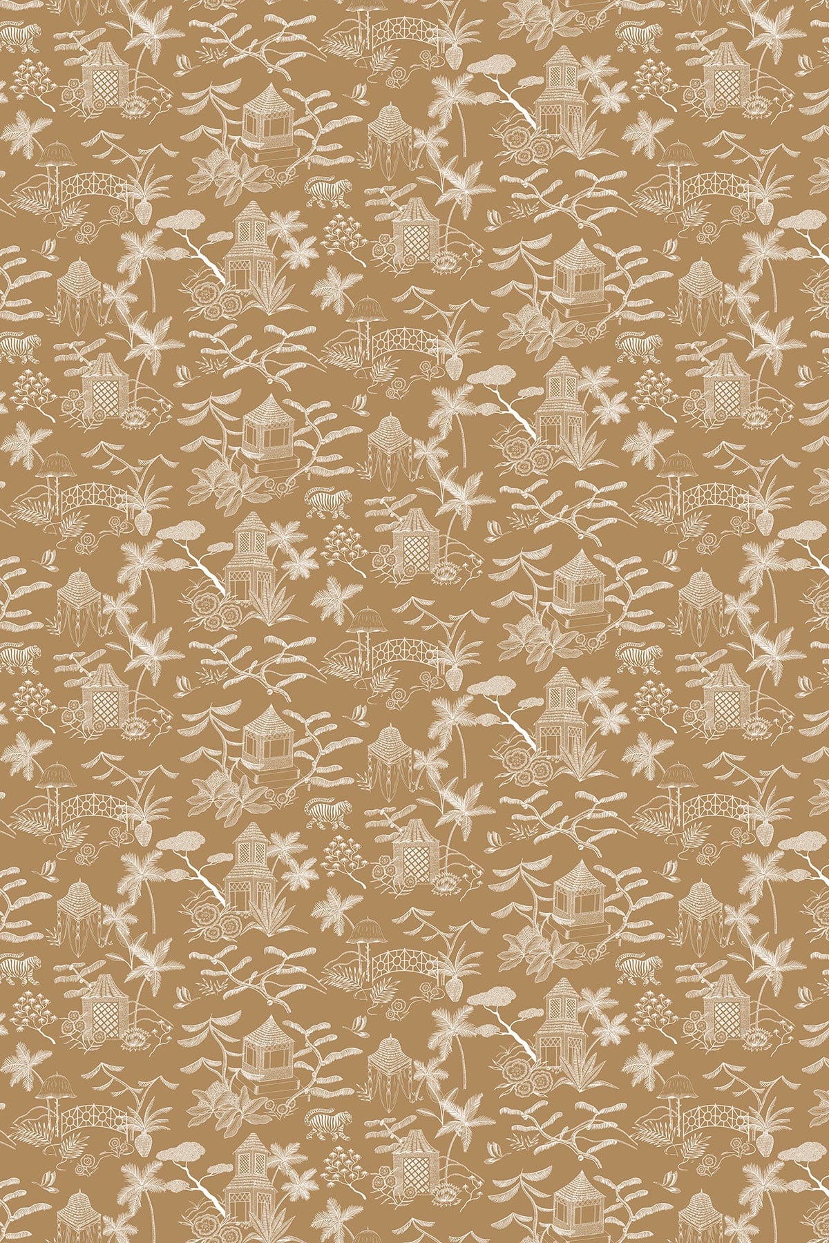  Tropical Island Toile Ochre
