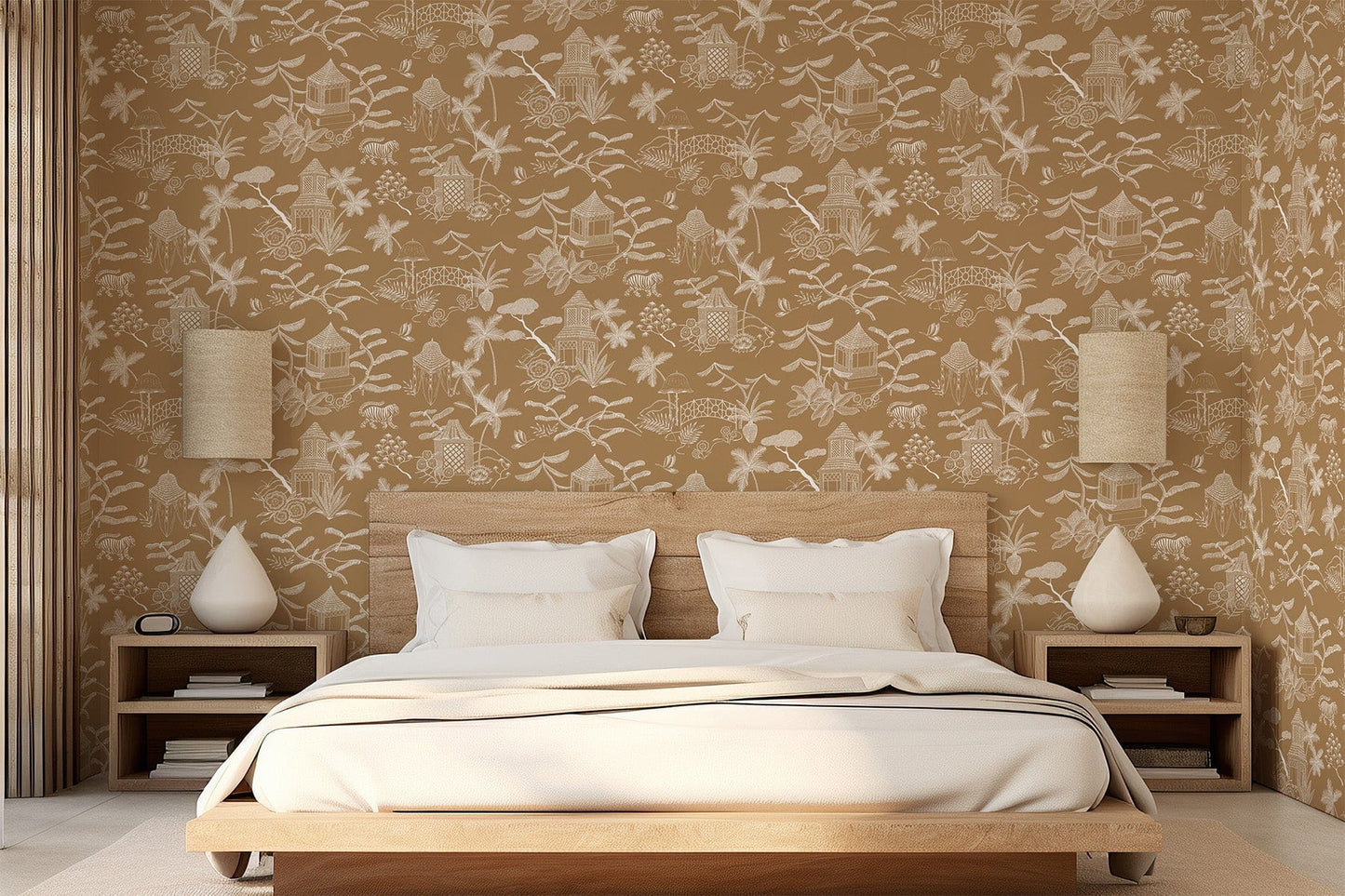  Tropical Island Toile Ochre
