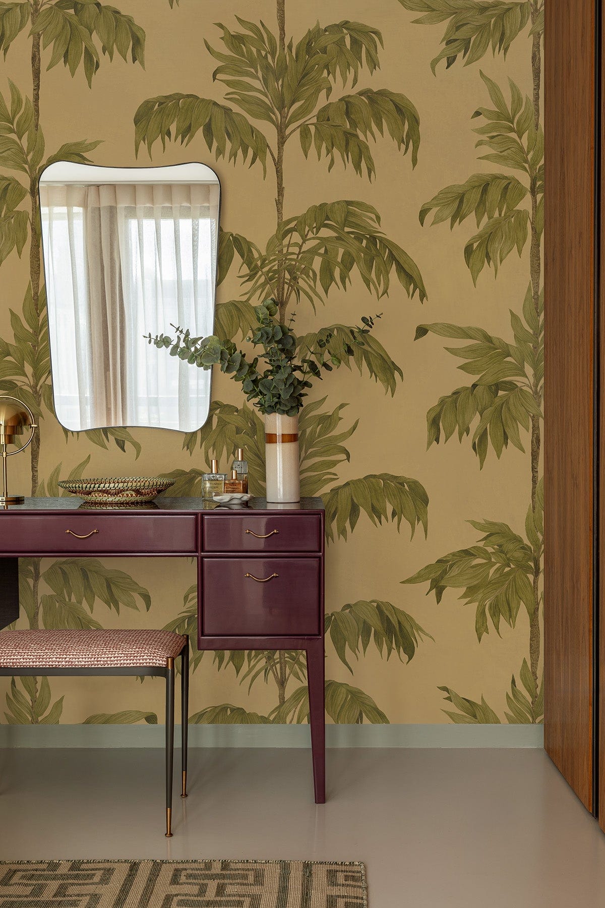  Vintage Palm Tree Yellow