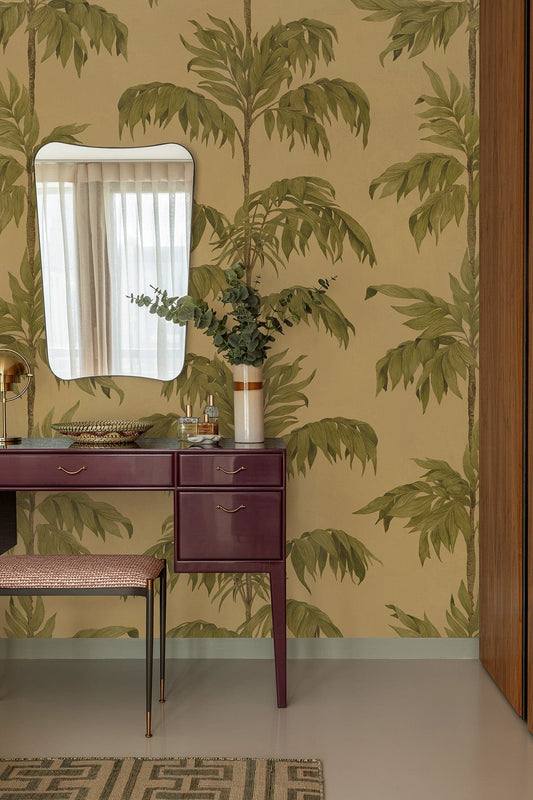  Vintage Palm Tree Yellow