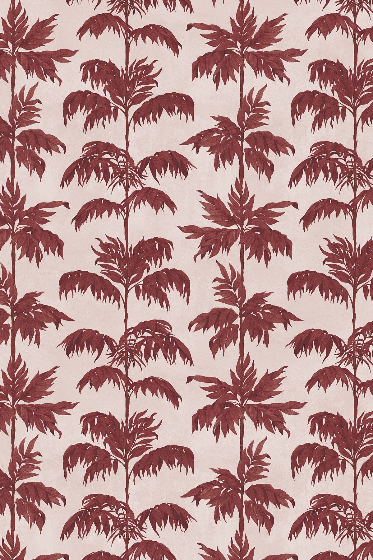  Vintage Palm Tree Small Marsala Red