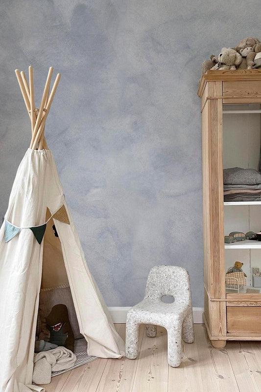  Aquarelle Structure Dusty Blue