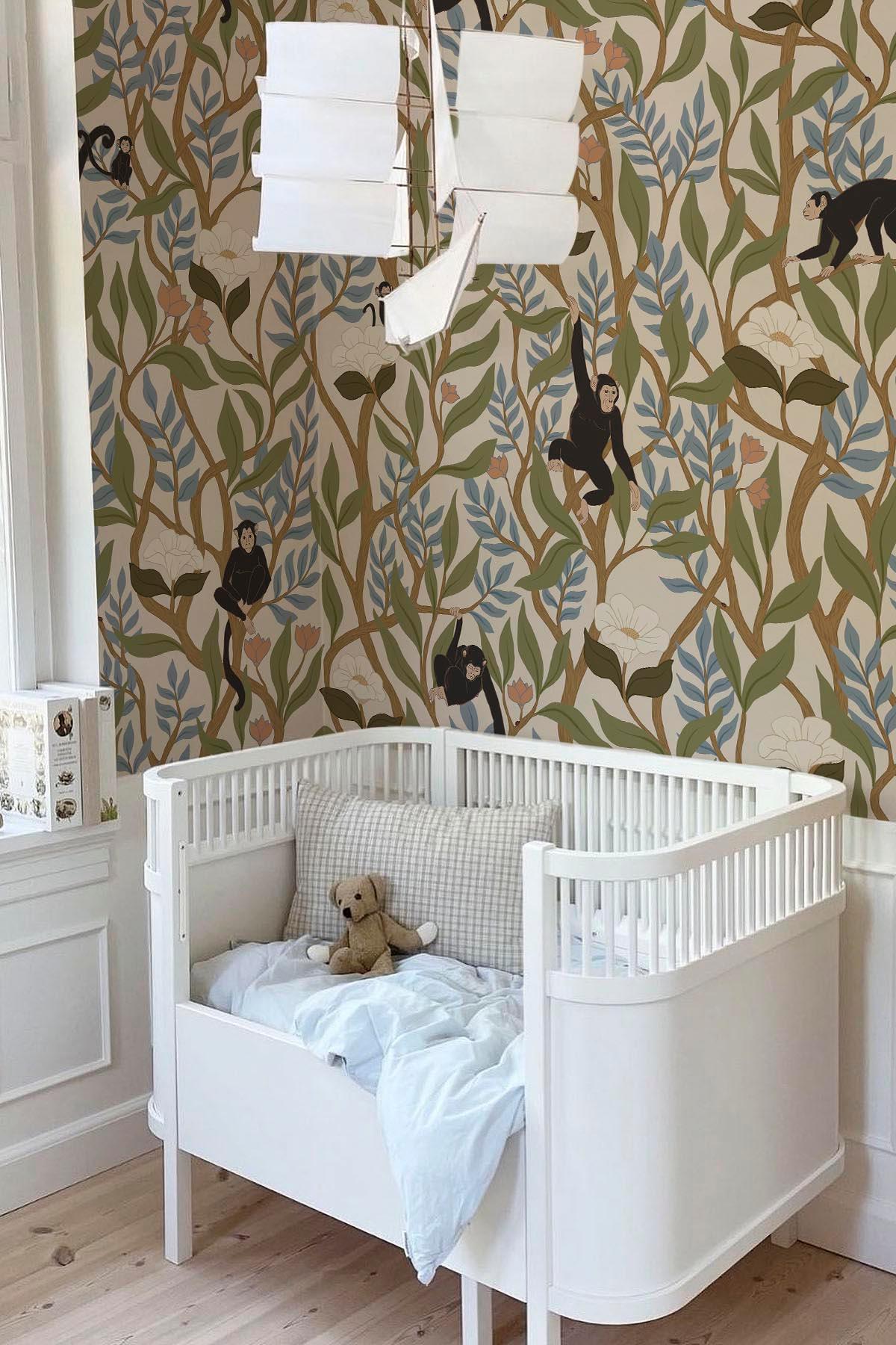  Climbing Monkeys Pale Beige