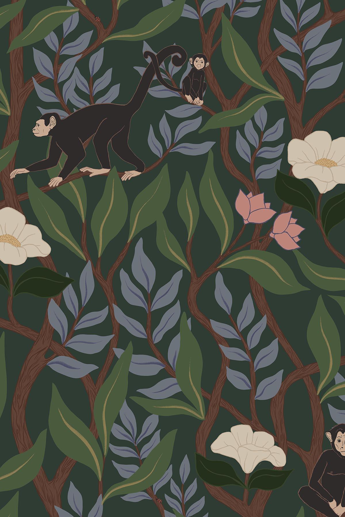  Climbing Monkeys Dark Green