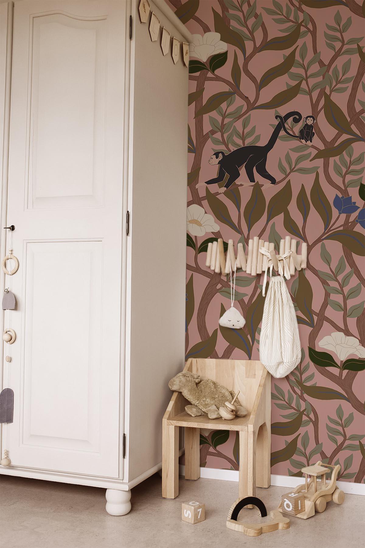  Climbing Monkeys Dusty Pink