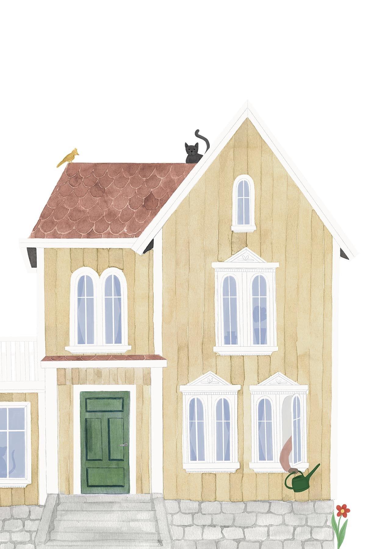  House Dusty Yellow