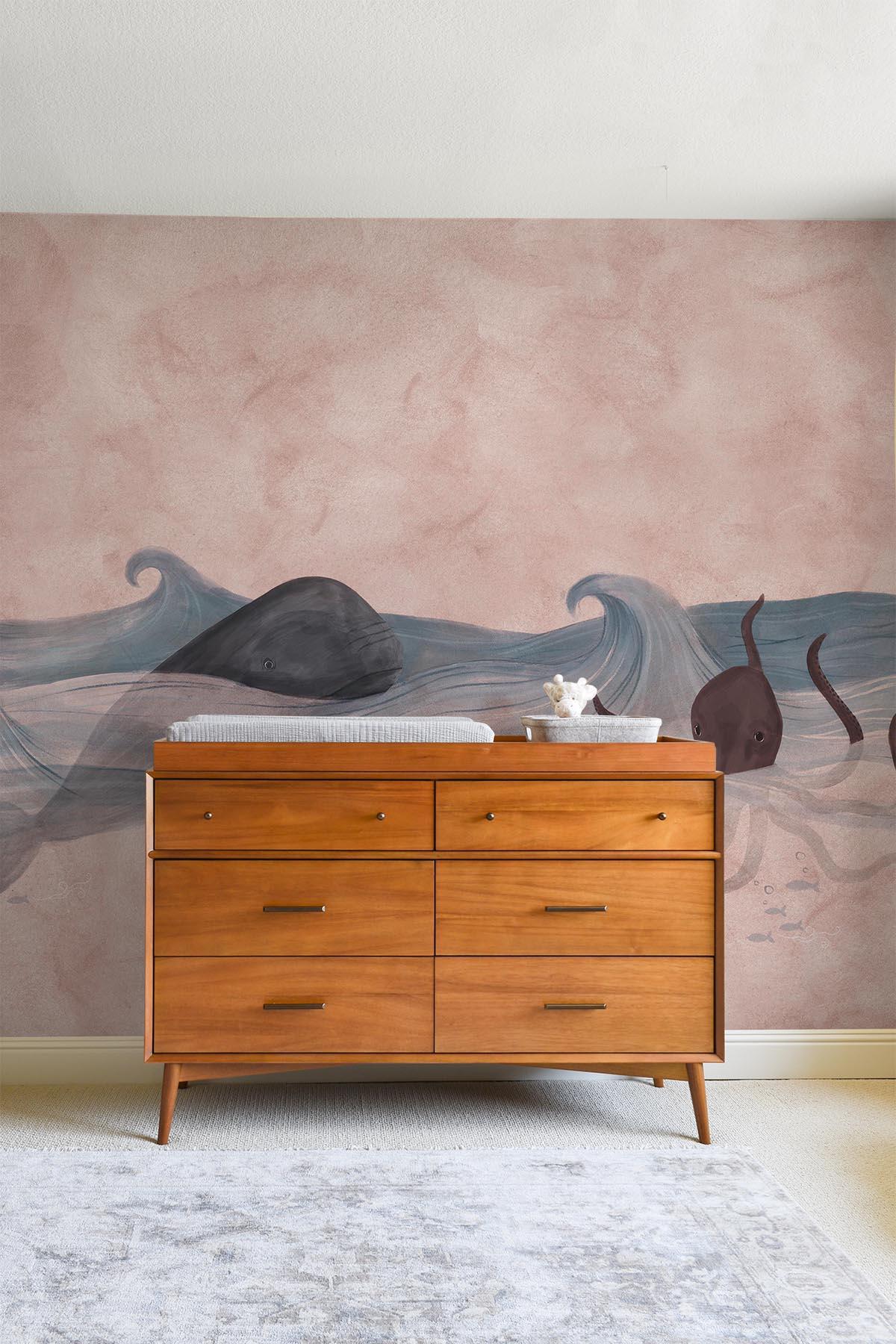  Ocean Creatures Dusty Pink