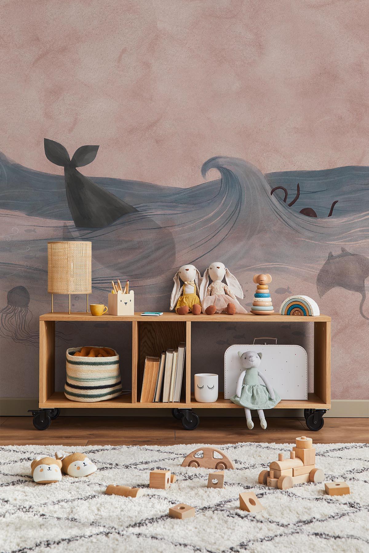  Ocean Creatures Dusty Pink