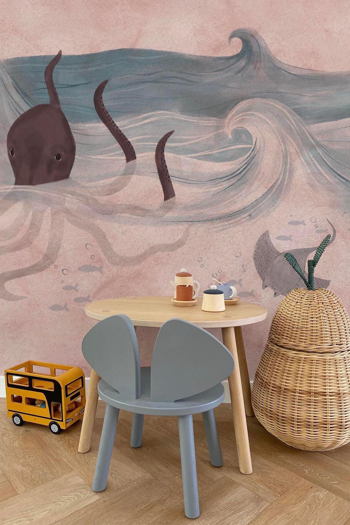  Ocean Creatures Dusty Pink