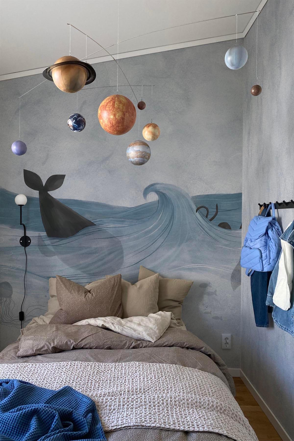 Ocean Creatures Dusty Blue