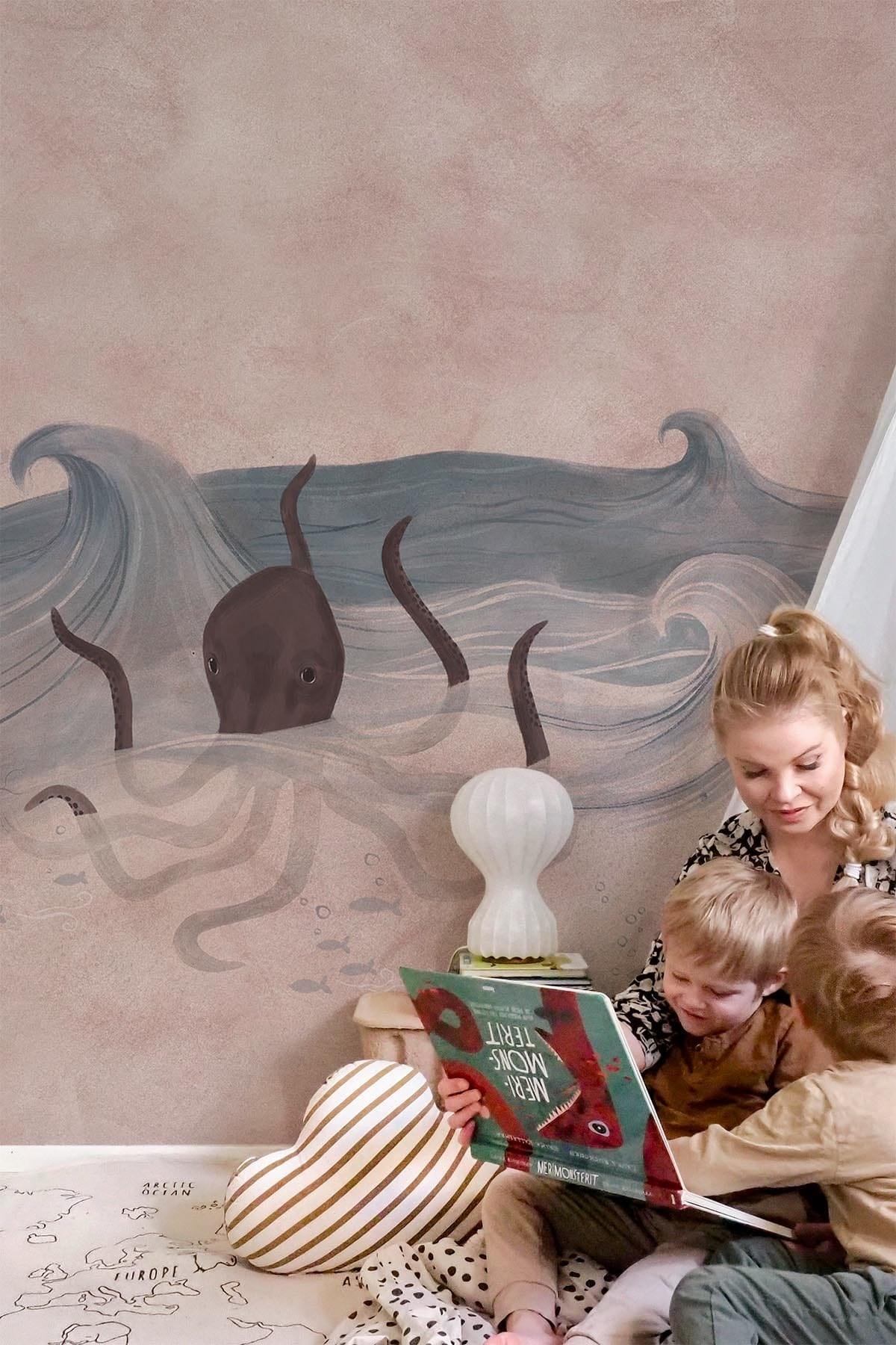  Ocean Creatures Dusty Pink