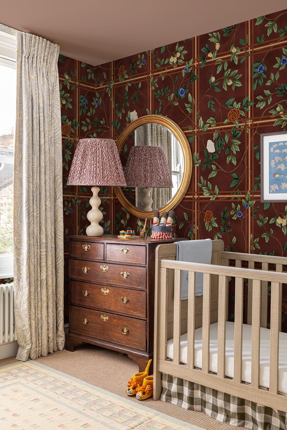  Chinoiserie Check Marsala Red