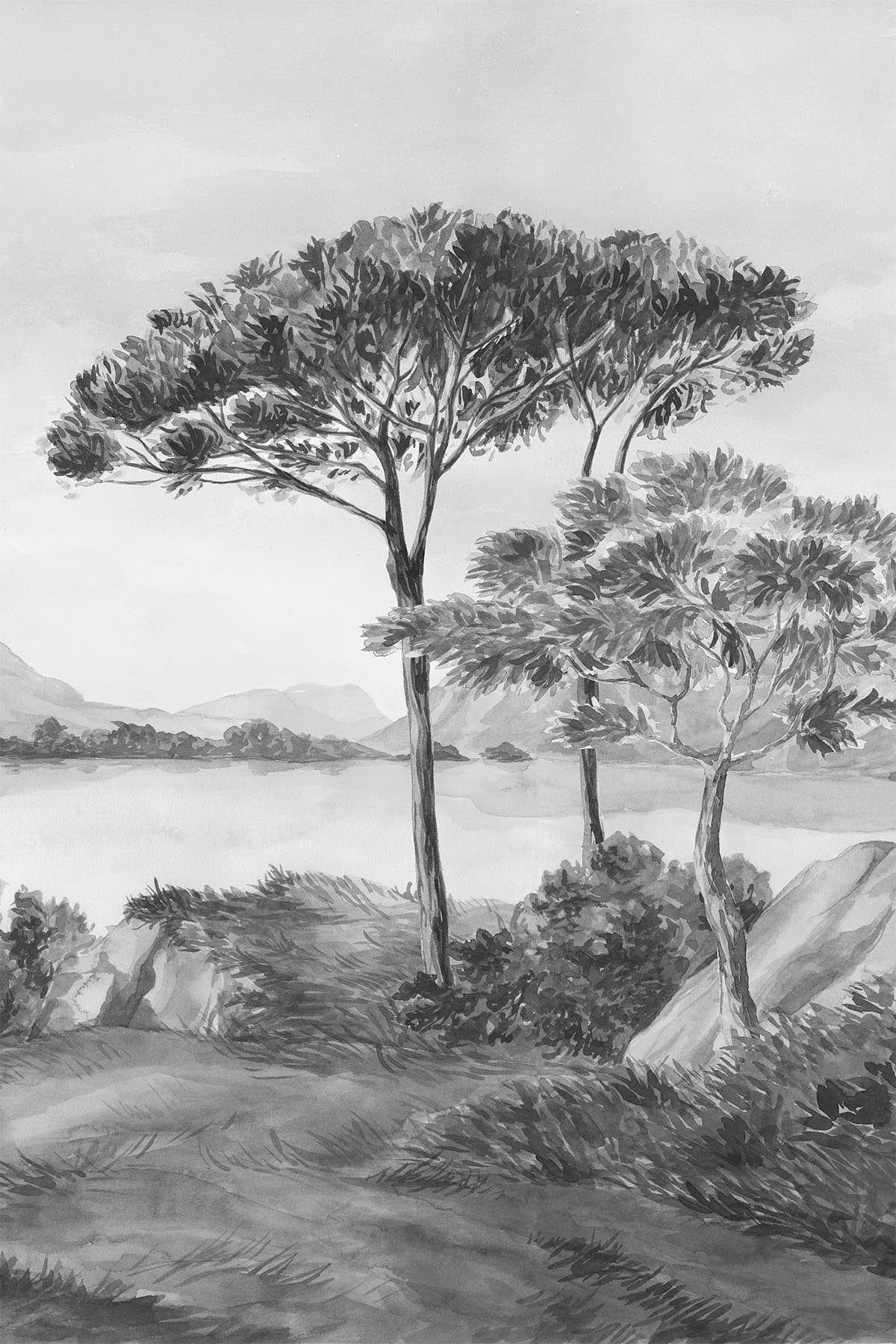  French Landscape Black