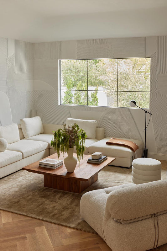  Geometric Clay White