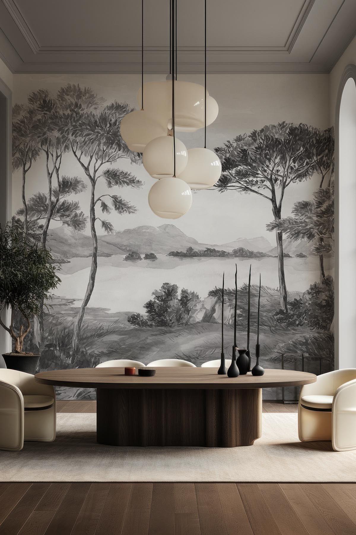  French Landscape Black