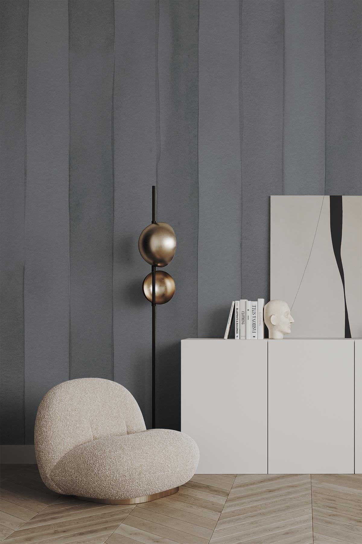  Aquarelle Stripes Dove Blue