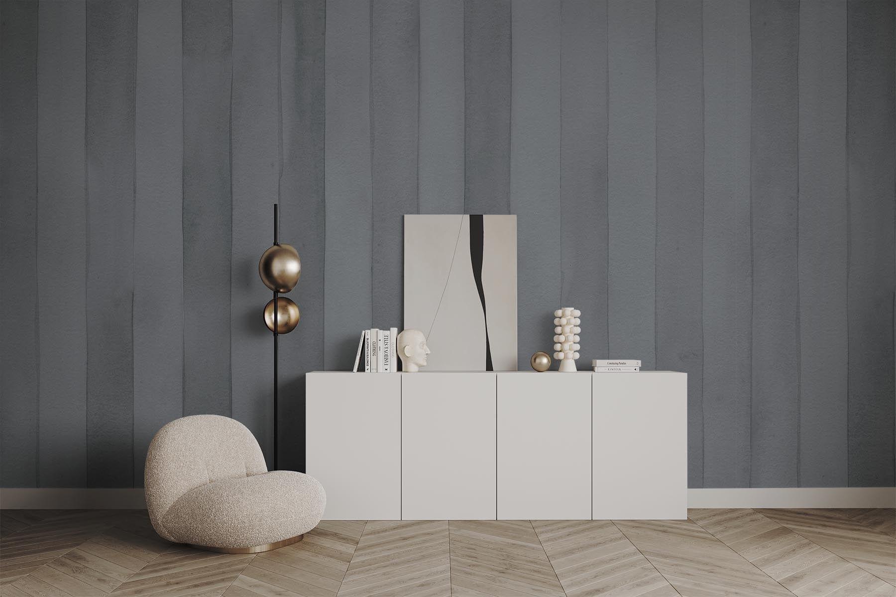  Aquarelle Stripes Dove Blue