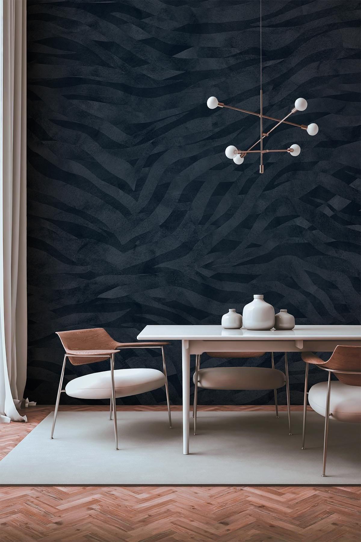  Eclectic Zebra Dark Blue