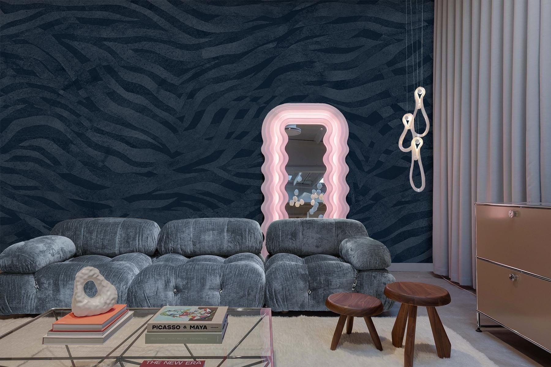  Eclectic Zebra Dark Blue