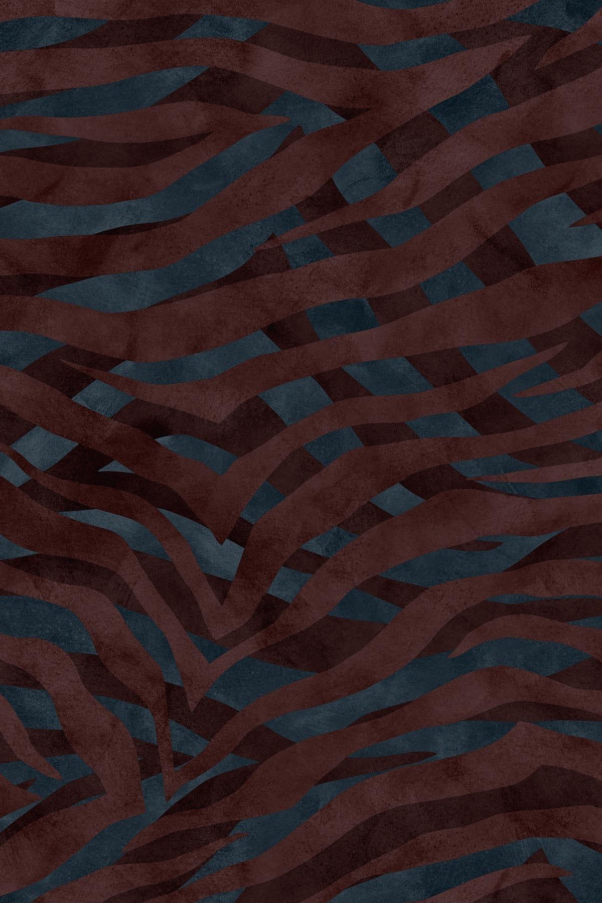  Eclectic Zebra Burgundy