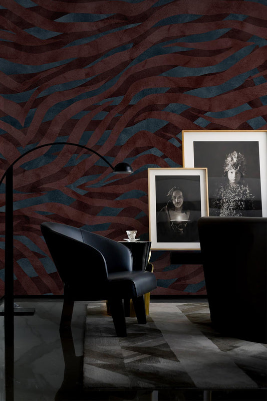  Eclectic Zebra Burgundy