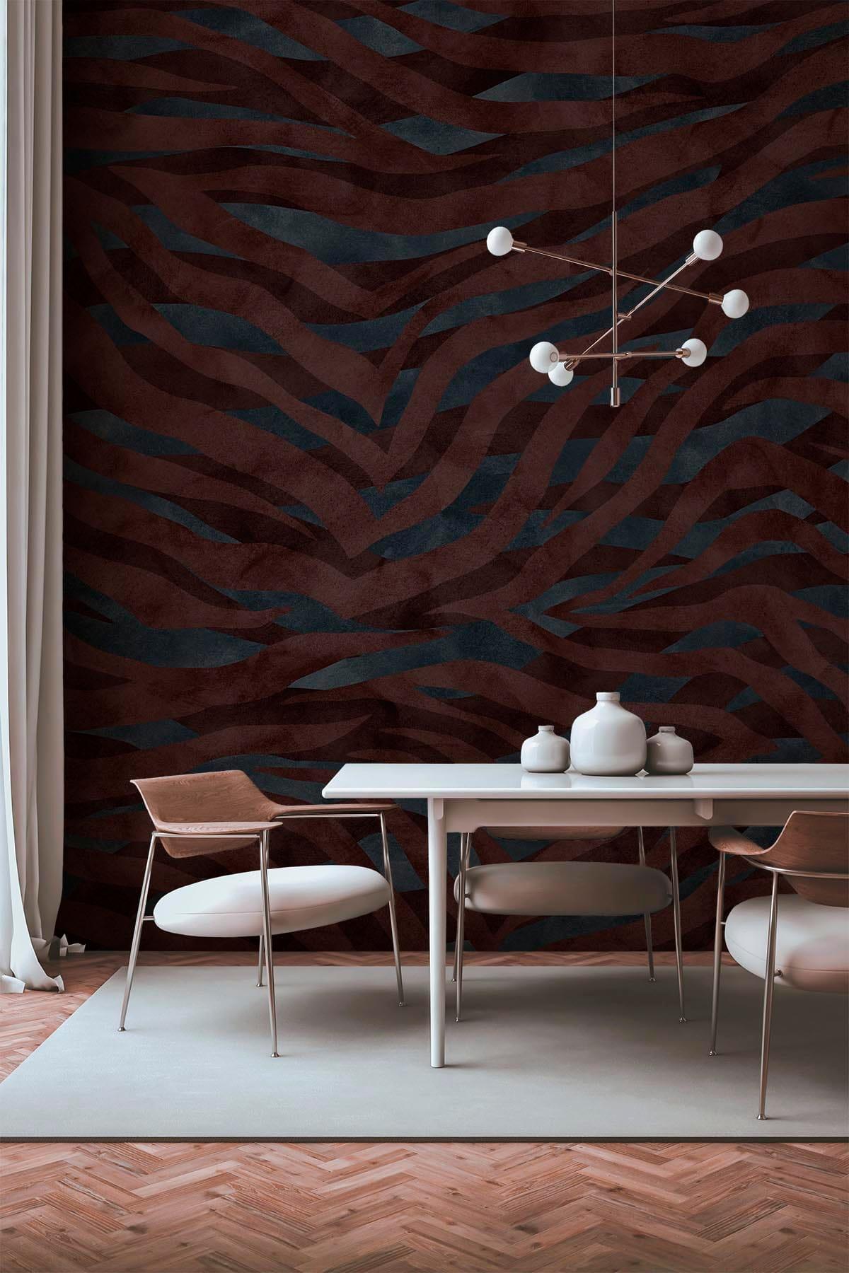  Eclectic Zebra Burgundy