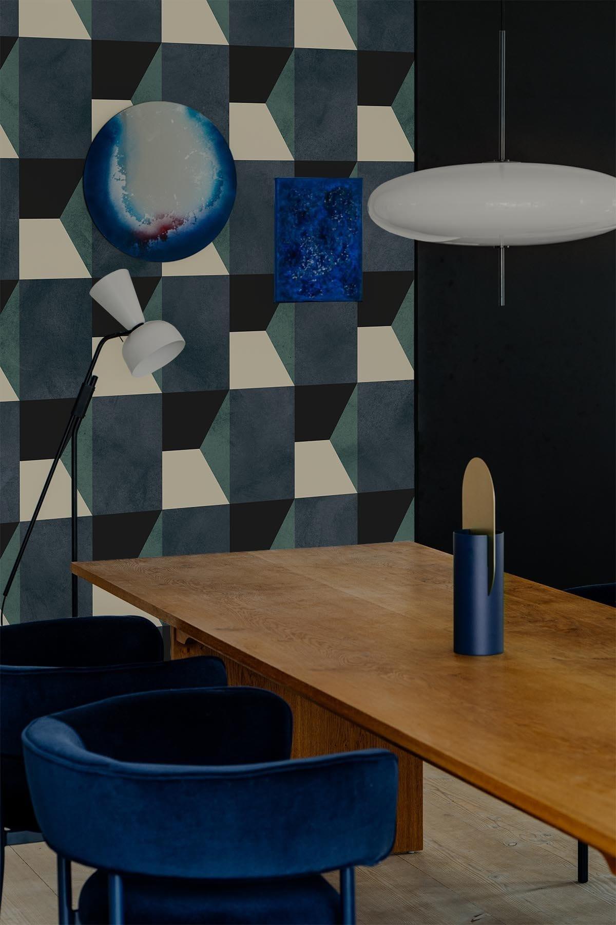  Geometric Shades Teal
