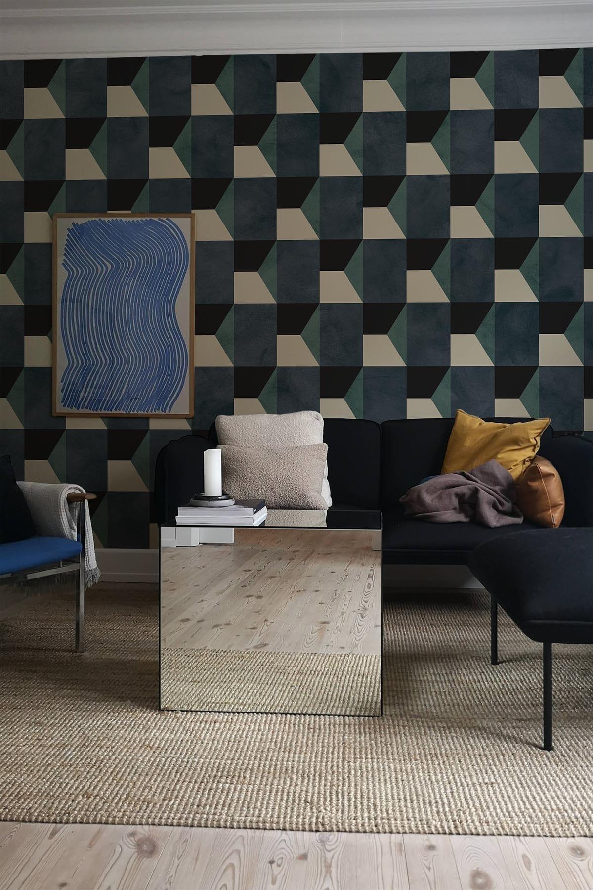  Geometric Shades Teal