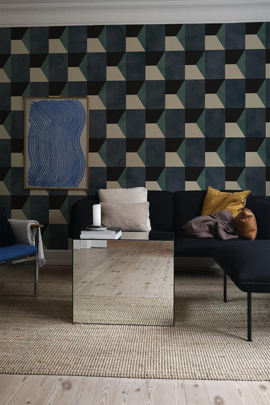  Geometric Shades Teal