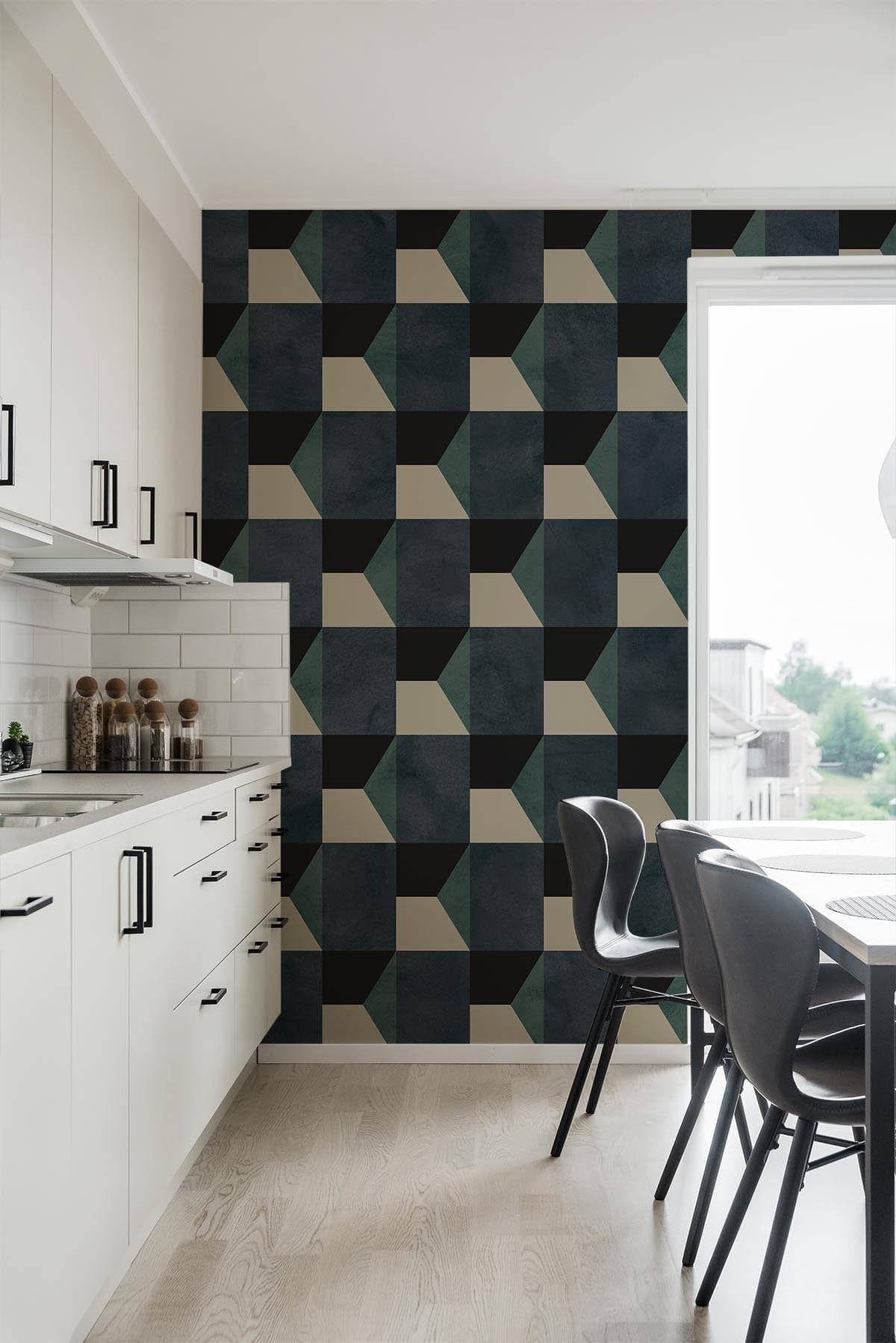  Geometric Shades Teal