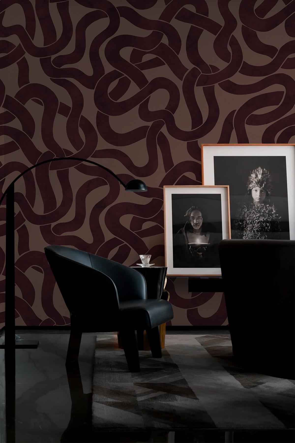  Intertwined Dark Wine