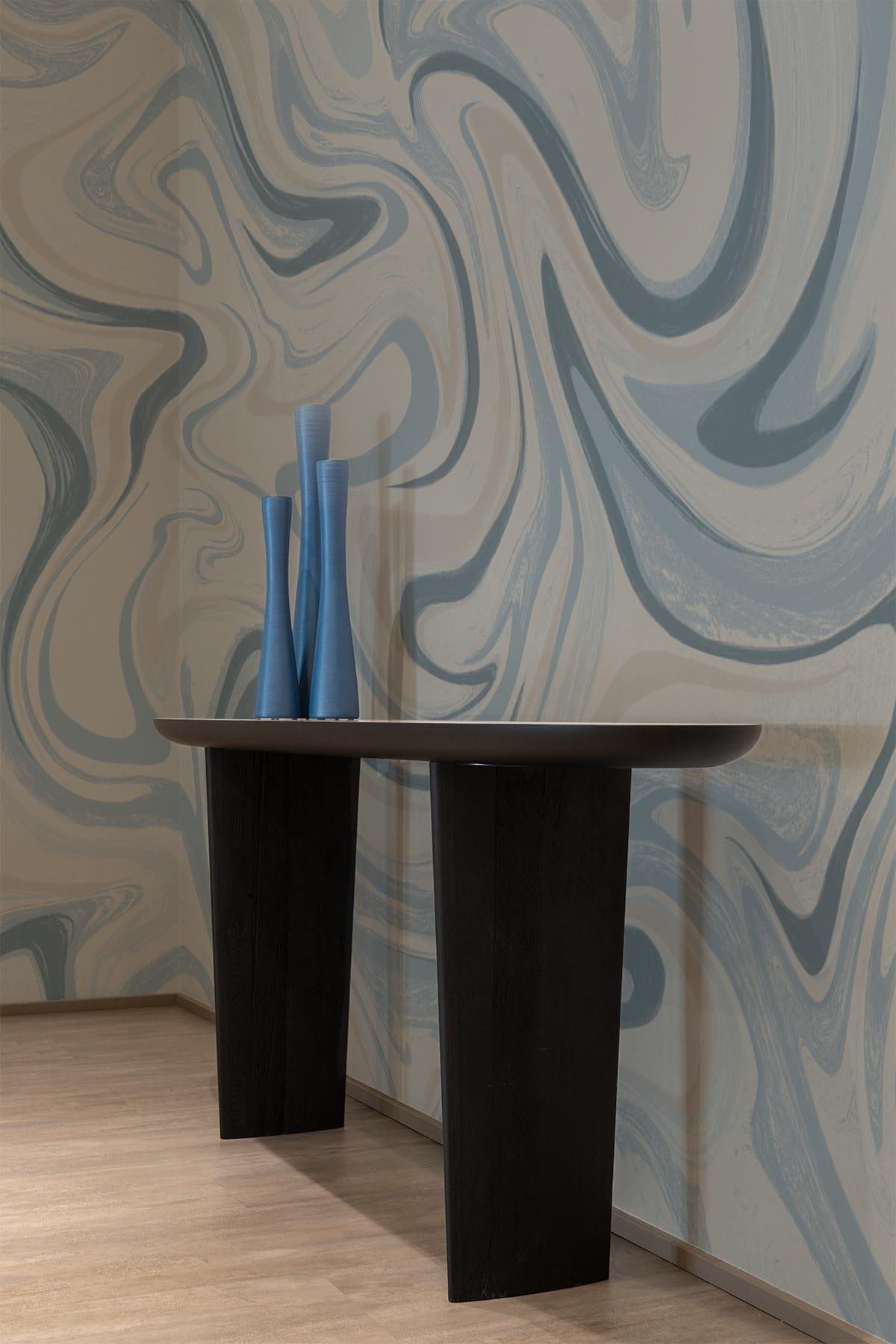  Marbling Swirl Light Blue