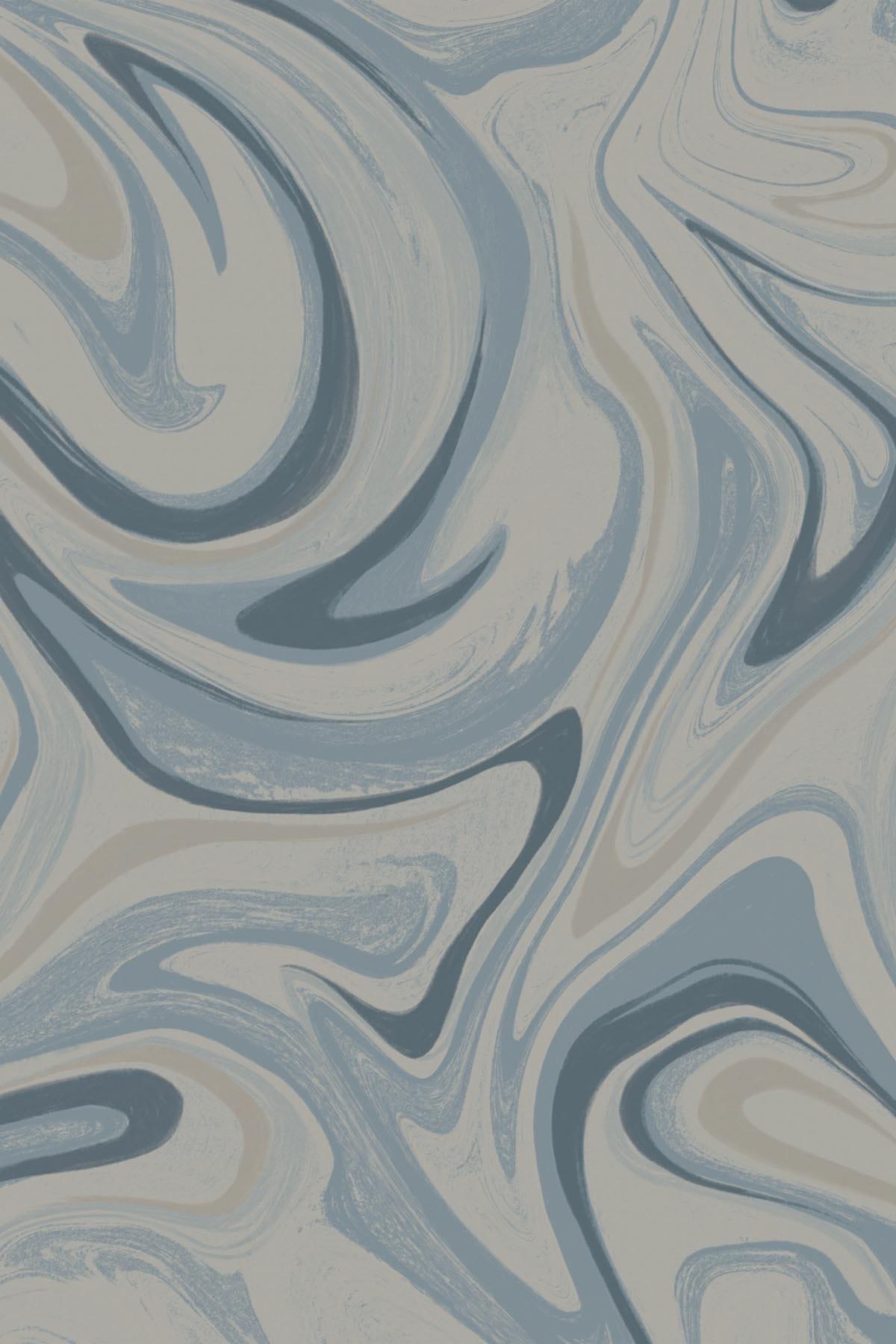  Marbling Swirl Light Blue
