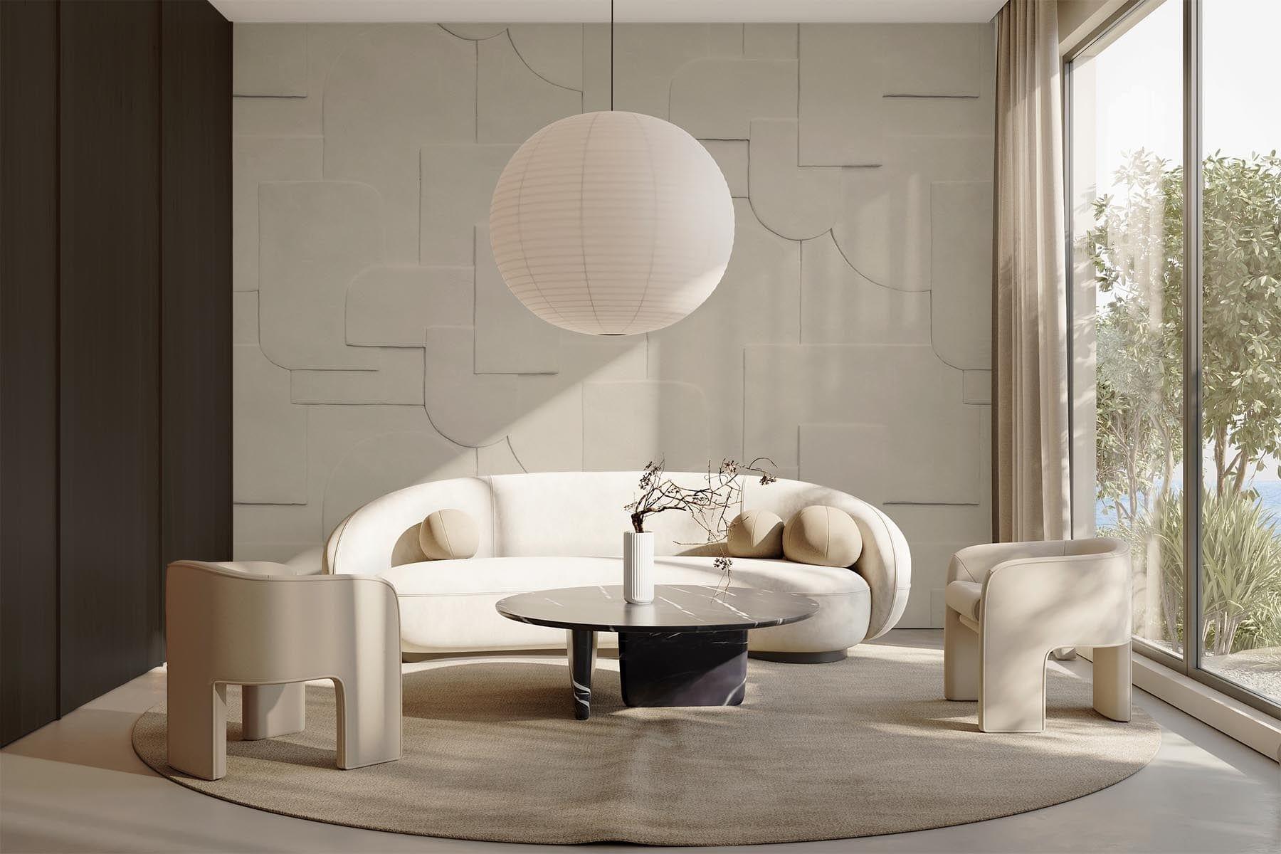  Clay Shapes Pale Beige