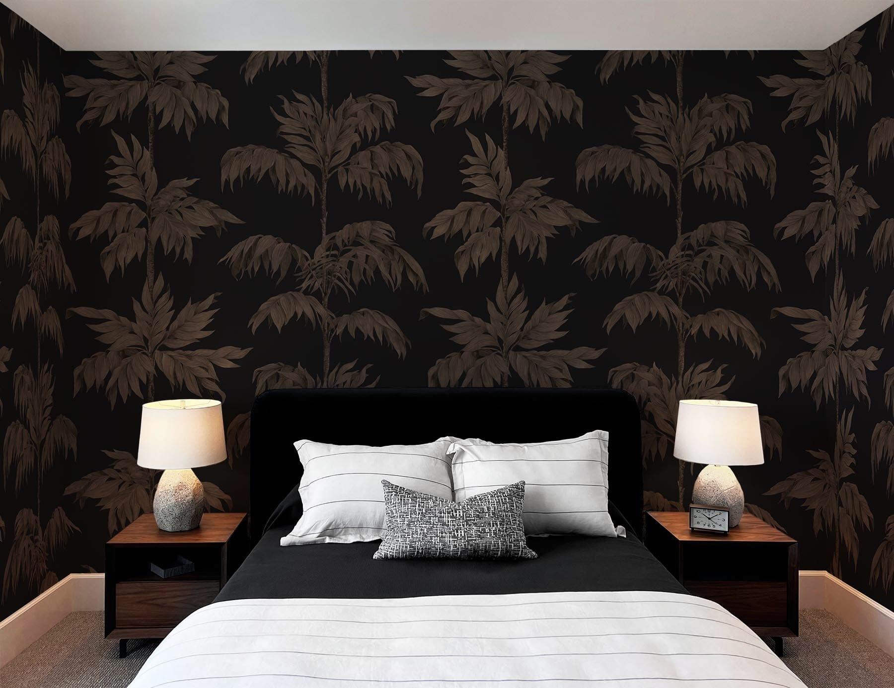  Vintage Palm Tree Black