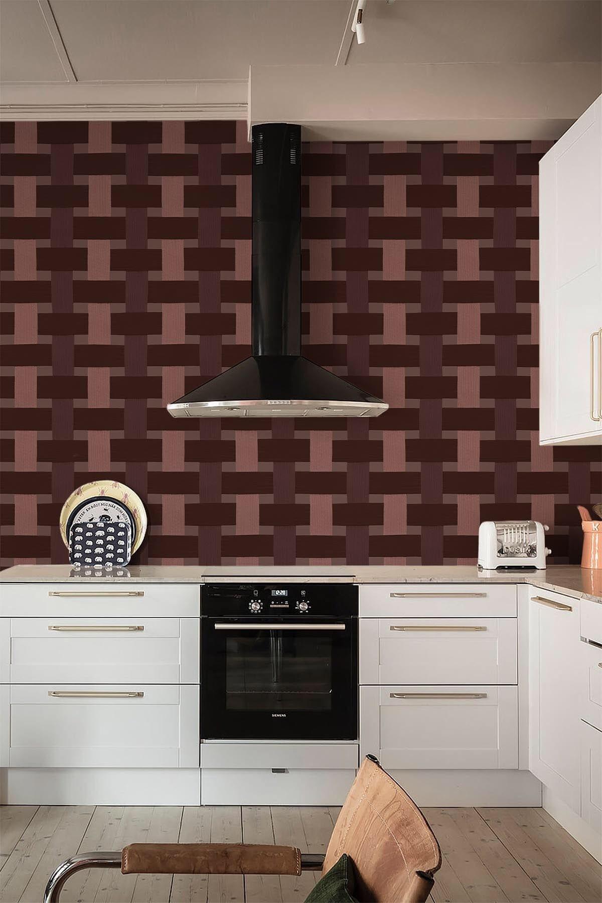  Rectangular Embroidery Burgundy