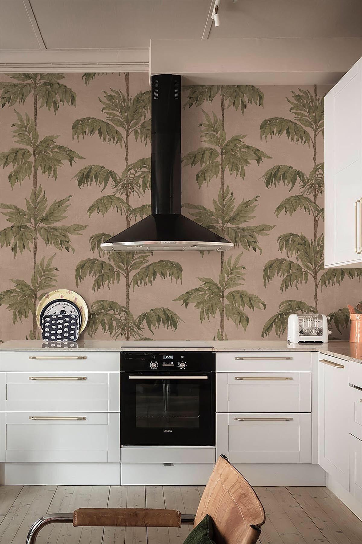  Vintage Palm Tree Soft Pink