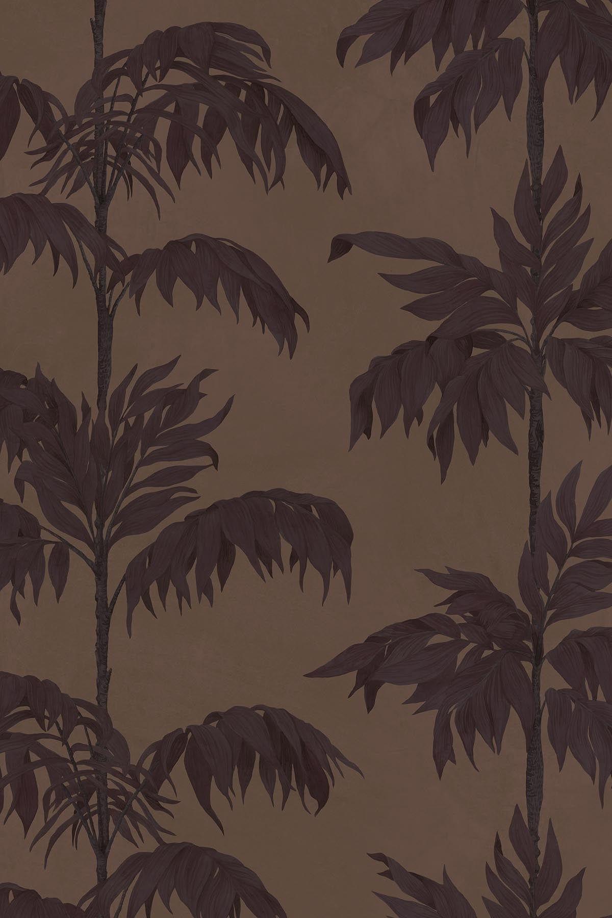  Vintage Palm Tree Burgundy