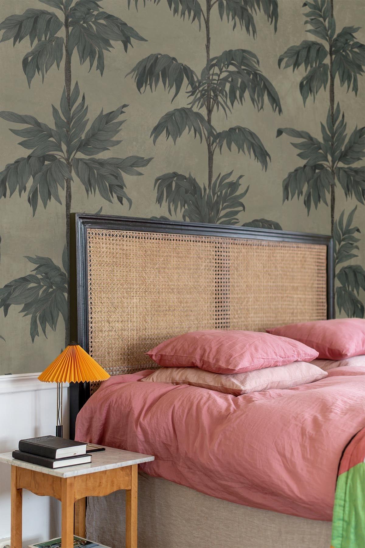  Vintage Palm Tree Dusty Green