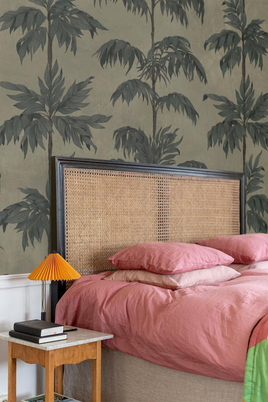  Vintage Palm Tree Dusty Green