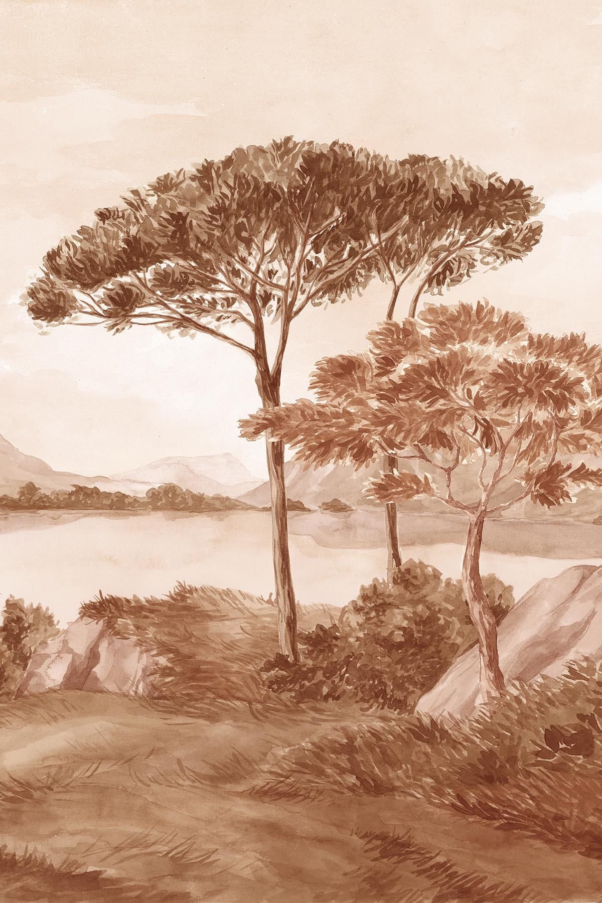  French Landscape Terracotta