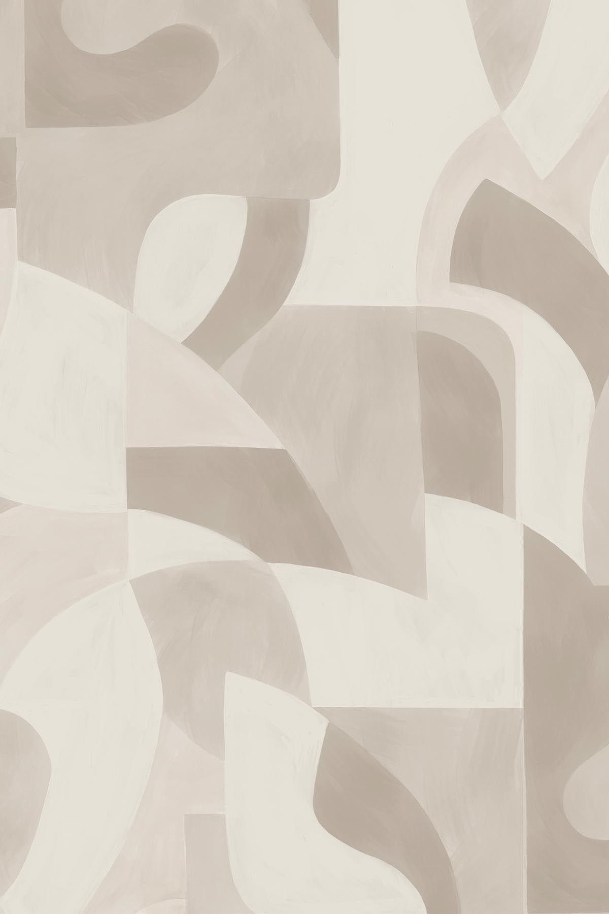  Geometric Art Pale Beige