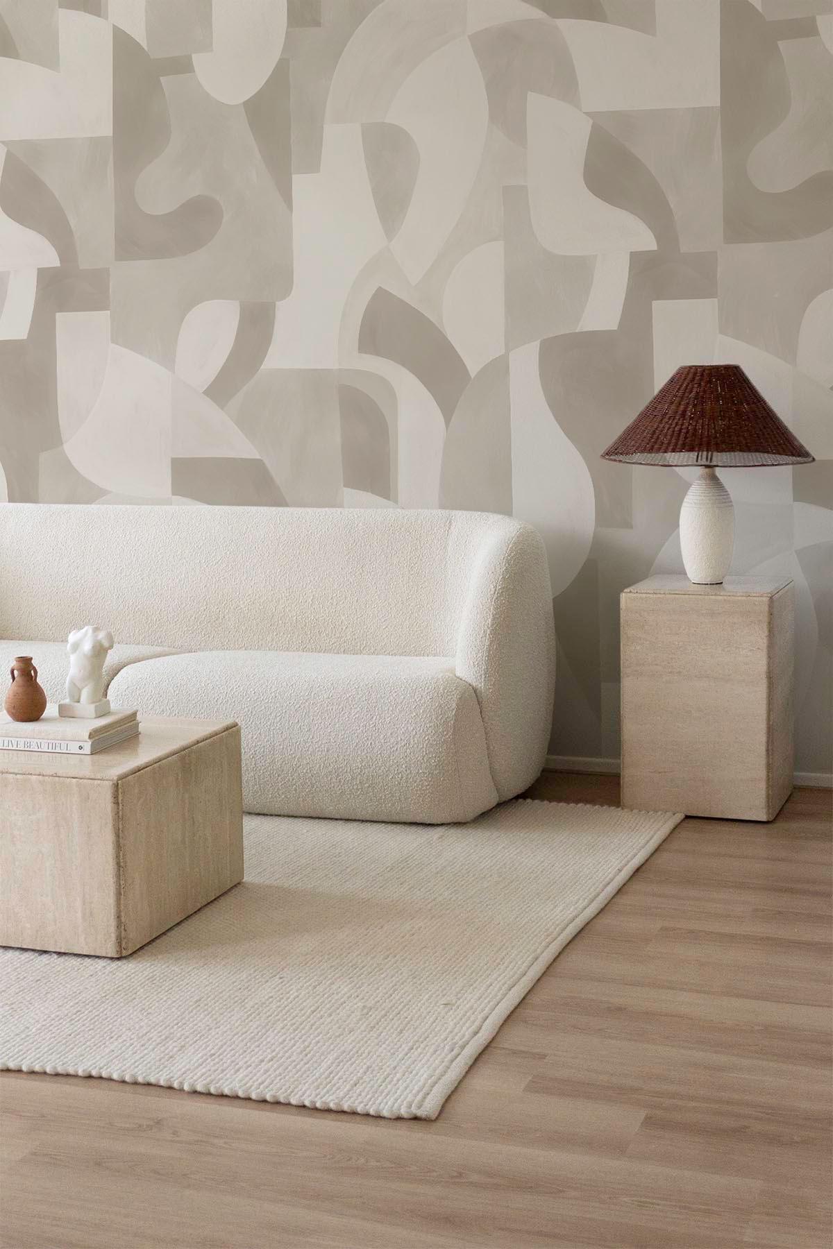 Geometric Art Pale Beige