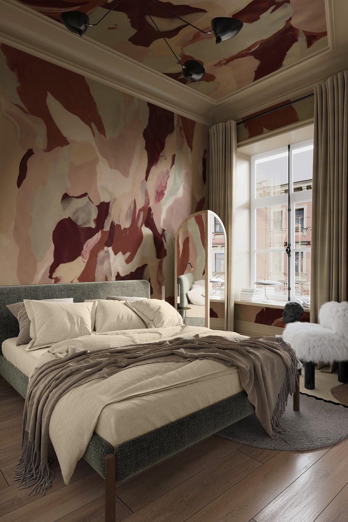  Clay Marble Burgundy