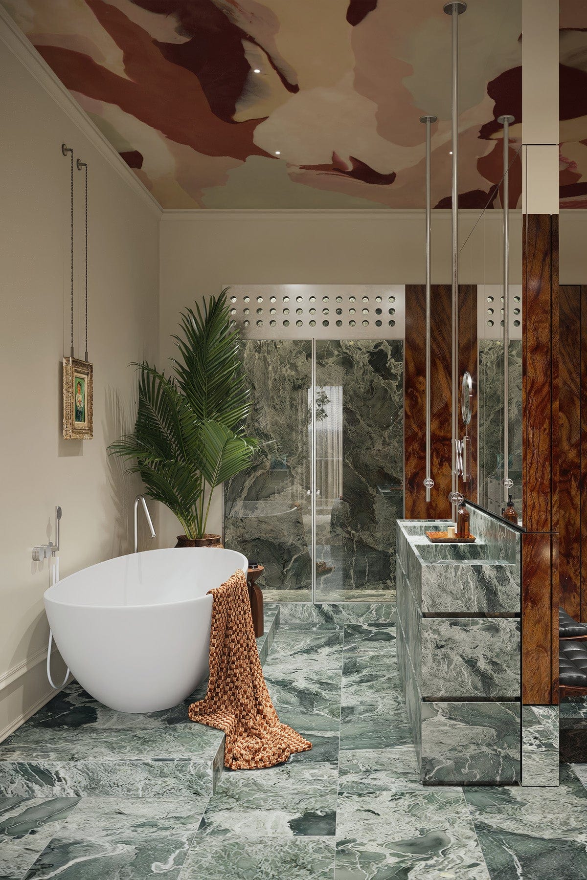  Clay Marble Burgundy