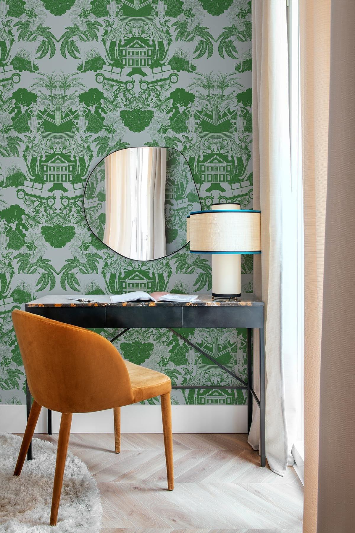  Toile DeMedallion Green
