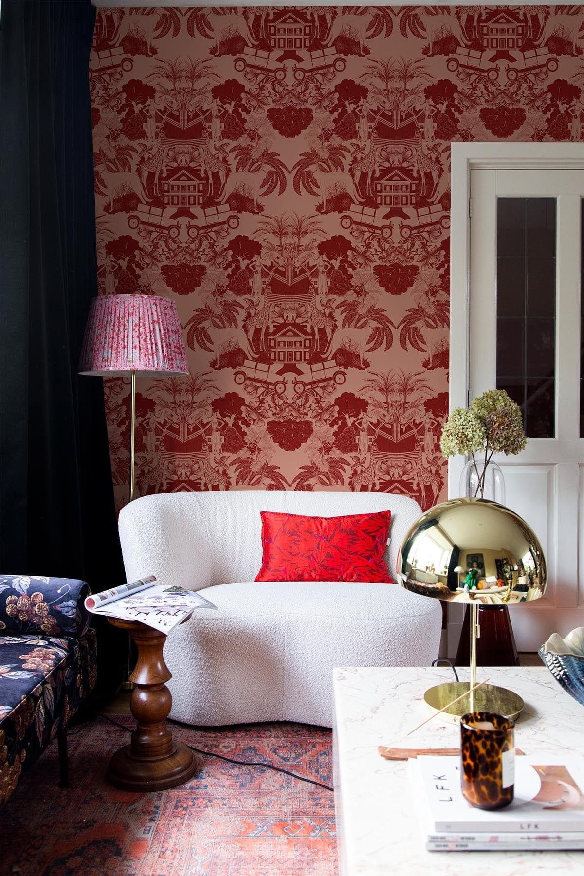  Toile DeMedallion Red